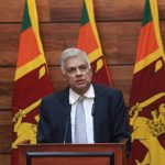 COLOMBO, April 23, 2019 (Xinhua) -- Sri Lankan Prime Minister Ranil Wickremesinghe speaks at a press conference in Colombo, Sri Lanka, April 23, 2019. Sri Lankan Prime Minister Ranil Wickremesinghe said on Tuesday that authorities are making progress in identifying the culprits of the series of bombing attacks and evidence had been found on foreign links of the attacks. At a press conference in Temple Trees, Wickremesinghe said that authorities are looking at the claim by Islamic State (IS) that they are responsible for the blasts that killed more than 300 people and injured over 500 others. (Xinhua/Yang Zhou/IANS) by . 