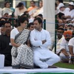 New Delhi: Congress President Rahul Gandhi, General Secretary (Uttar Pradesh East) Priyanka Gandhi Vadra during a ceremony to pay homage to their father, former Prime Minister Rajiv Gandhi on his death anniversary, in New Delhi, on May 21, 2019. (Photo: IANS) by . 