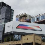 New York: A hoarding of Apple iPhone X smartphone on display in New York on Oct 23, 2017. (Photo: IANS) by . 