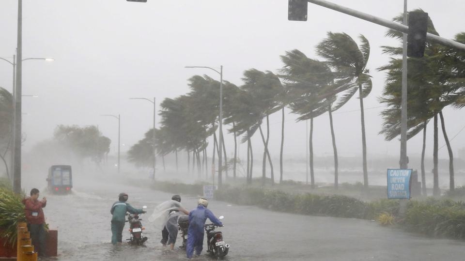 Bhubaneswar: Cyclone "Fani" is very likely to move northwestwards during next 12 hours and thereafter re-curve north-northeastwards and cross Odisha Coast between Gopalpur and Chandbali, to the south of Puri around 3rd May afternoon with maximum sustained wind of speed 175-185 kmph gusting to 205 kmph. (Photo: IANS/PIB) by .