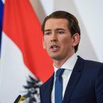 VIENNA, May 18, 2019 (Xinhua) -- Austrian Chancellor Sebastian Kurz delivers a press statement in Vienna, Austria, on May 18, 2019. Austrian Chancellor Sebastian Kurz on Saturday called for a snap election after his vice-chancellor Heinz-Christian Strache resigned over an alleged corruption video. (Xinhua/Guo Chen/IANS) by . 