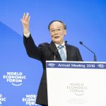 DAVOS, Jan. 23, 2019 (Xinhua) -- Chinese Vice President Wang Qishan addresses the 2019 annual meeting of the World Economic Forum in Davos, Switzerland, on Jan. 23, 2019. (Xinhua/Huang Jingwen/IANS) by . 