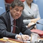 Gustavo Meza-Cuadra Velasquez, the Permanent Representative of Peru to the United Nations and Chair of the Counter-Terrorism Committee, briefs the Security Council on Monday, May 20, 2019. (Photo: UN/IANS) by . 