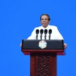 BEIJING, May 15, 2019 (Xinhua) -- Sri Lankan President Maithripala Sirisena delivers a speech at the opening ceremony of the Conference on Dialogue of Asian Civilizations (150519) at the China National Convention Center in Beijing, capital of China, May 15, 2019. (Xinhua/Ju Huanzong/IANS) by .