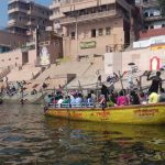 Varanasi: From Benaras to Prayag, it is a Sangam of Faith. People onboard a boat on the Ganga river. (Photo: Richa Sharma/IANS) by . 