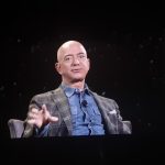 Las Vegas: Jeff Bezos during on-stage talk at Amazon re: Mars conference in Las Vegas on June 6, 2019. (Photos: IANS) by . 