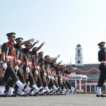 Dehradun: Cadets march during their Passing out Parade at the Indian Military Academy (IMA) in Dehradun, on June 8, 2019. A total of 382 cadets were commissioned into the Army after the Passing out Parade. (Photo: IANS) by . 