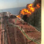 Doha: Two oil tankers were hit in a suspected attack in the Gulf of Oman and all crew members onborad were evacuated, on June 13, 2019. The tankers were struck in the same area where the US accused Iran of using naval mines to sabotage four other oil ships in an attack last month. (Photo: IANS) by .