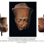An Egyptian brown quartzite head of Tutankhamen as the God Amen (Source: Christies) by .