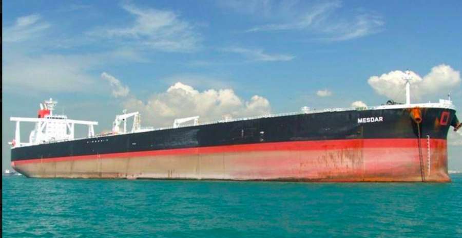 The British owned oil tanker Mesdar that was seized for a brief while by the Iranian Revolutionary Guards. by . 