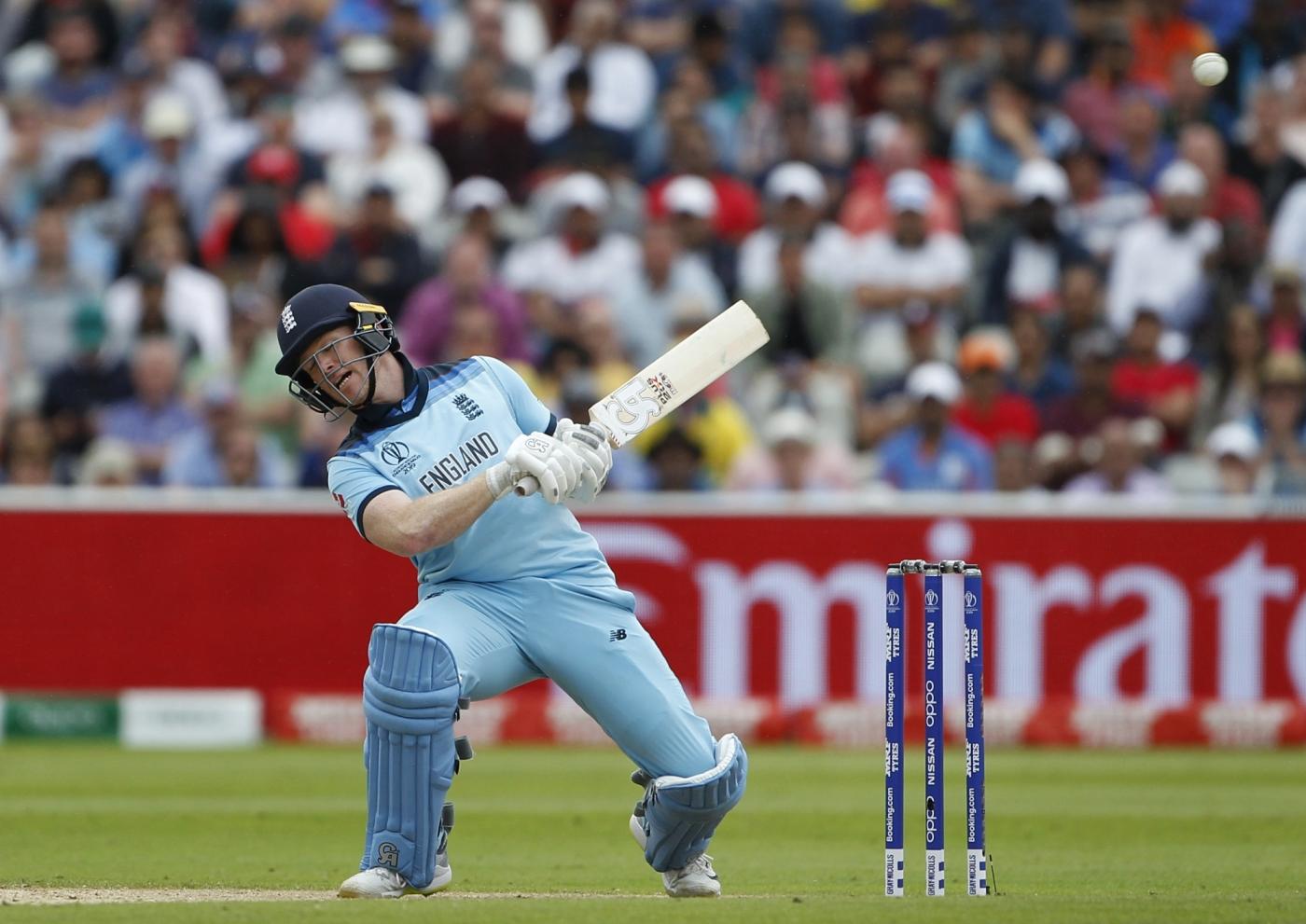 Birmingham: England's Eoin Morgan in action during the second semi-final match of the 2019 World Cup between England and Australia at the Edgbaston Cricket Stadium in Birmingham, England on July 11, 2019. (Photo: Surjeet Kumar/IANS) by . 