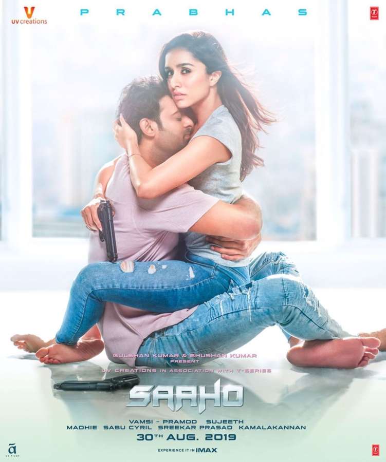 Poster of Shraddha Kapoor and Prabhas starrer "Saaho". by .