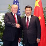 HAMBURG, July 8, 2017 (Xinhua) -- Chinese President Xi Jinping (R) meets with his U.S. counterpart Donald Trump to discuss bilateral ties and global hot-spot issues on the sidelines of a Group of 20 (G20) summit, in Hamburg, Germany, July 8, 2017. (Xinhua/Yao Dawei/Jin Yu/IANS) by . 