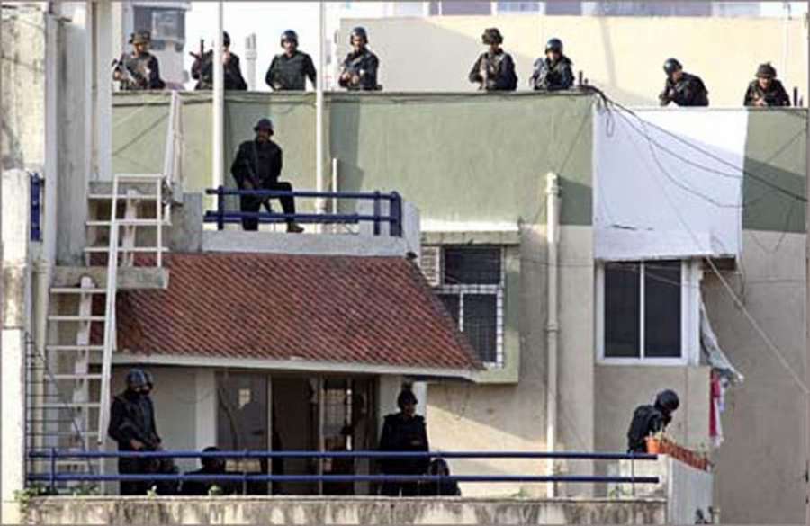 A file photo of 26/11 Attacks on Mumbai. Ten heavily armed Pakistani terrorists had landed undetected in Mumbai's Badhwar Park in Colaba from the sea Nov 26, 2008, and laid siege to several key locations, including Chhatrapati Shivaji Terminus, Taj Mahal Hotel, Chabad House and Leopold Cafe. (Photo: Sandeep Mahankal/IANS) by .