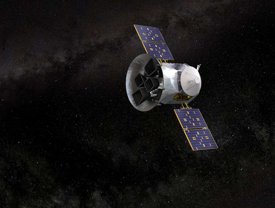 An illustration of NASA's transiting exoplanet survey satellite TESS. (Photo: NASA's Goddard Space Flight Center) by .