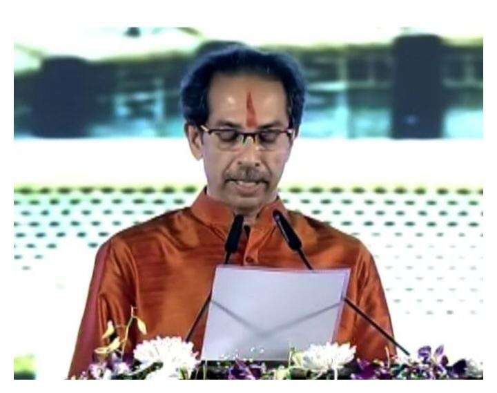 Mumbai: Uddhav Thackeray takes oath as the 17th Chief Minister of Maharashtra during his swearing-in ceremony in Mumbai on Nov 28, 2019. (Photo: IANS) by .