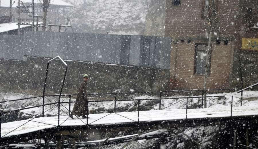 Baramulla in the Union Territory of Jammu and Kashmir receives fresh snowfall, on Dec 13, 2019. (Photo: IANS) by .