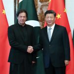 BEIJING, Oct. 9, 2019 (Xinhua) -- Chinese President Xi Jinping meets with Pakistani Prime Minister Imran Khan at the Diaoyutai State Guesthouse in Beijing, capital of China, Oct. 9, 2019. (Xinhua/Liu Weibing/IANS) by . 