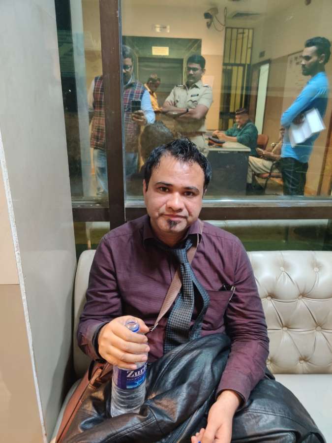 Mumbai: Gorakhpur-based doctor Kafeel Khan who was arrested by Special Task Force of UP Police from Mumbai on Wednesday for allegedly making an inflammatory speech on the controversial Citizenship Amendment Act at the Aligarh Muslim University on December 12, 2019. (Photo: IANS) by . 