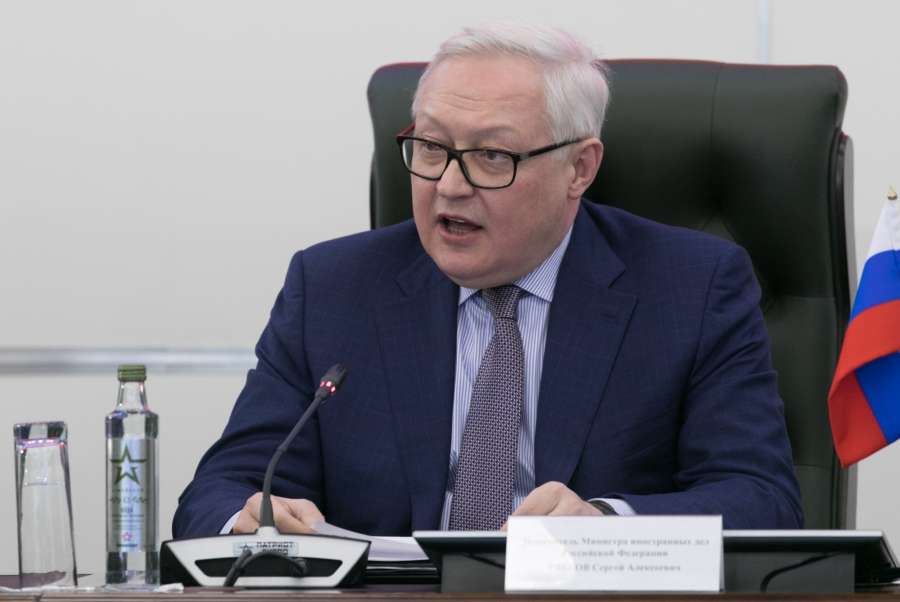 MOSCOW, Jan. 23, 2019 (Xinhua) -- Russian Deputy Foreign Minister Sergei Ryabkov speaks during a briefing in the Patriot military park, outside Moscow, Russia, on Jan. 23, 2019. The Russian 9M729 land-based cruise missile, contrary to the allegations of the United States, does not fall under the Intermediate-Range Nuclear Forces Treaty (INF), senior Russian officials said Wednesday. (Xinhua/Bai Xueqi/IANS) by . 