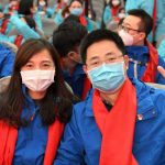 GUANGZHOU, Feb. 7, 2020 (Xinhua) -- Medical team members pose for a photo before leaving for Wuhan, at the First Affiliated Hospital of Sun Yat-sen University in Guangzhou, south China's Guangdong Province, Feb. 7, 2020. The hospital has sent a total of 150 medical workers in three batches to Wuhan to aid the novel coronavirus control efforts there. (Xinhua/Lu Hanxin/IANS) by . 