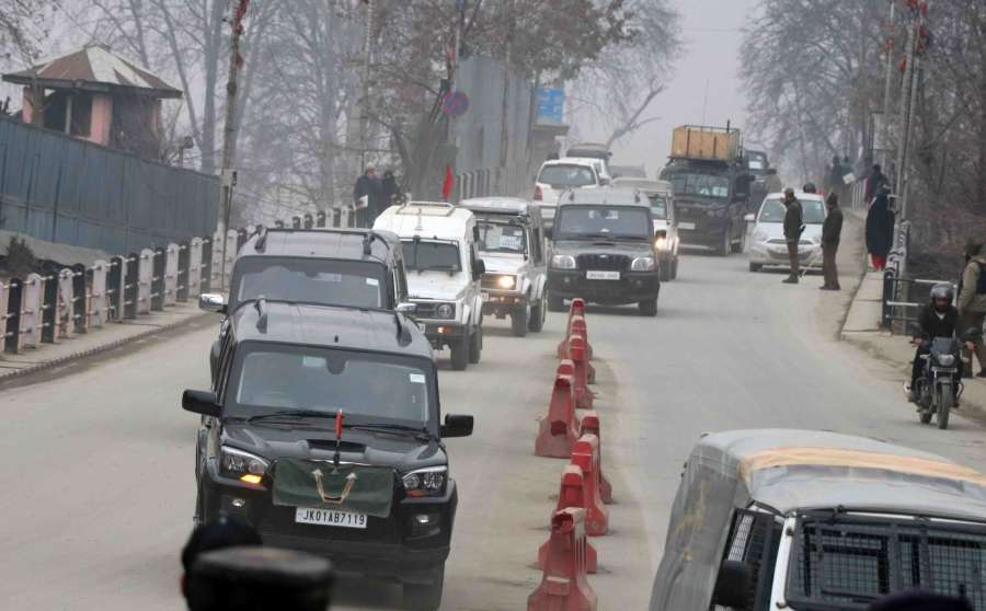 Srinagar: The second batch of foreign envoys arrive in Srinagar to assess the ground situation in the Union Territory of Jammu and Kashmir, on Feb 12, 2020. The visit comes a month after a delegation of ambassadors visited the Union Territory last month. (Photo: IANS) by . 