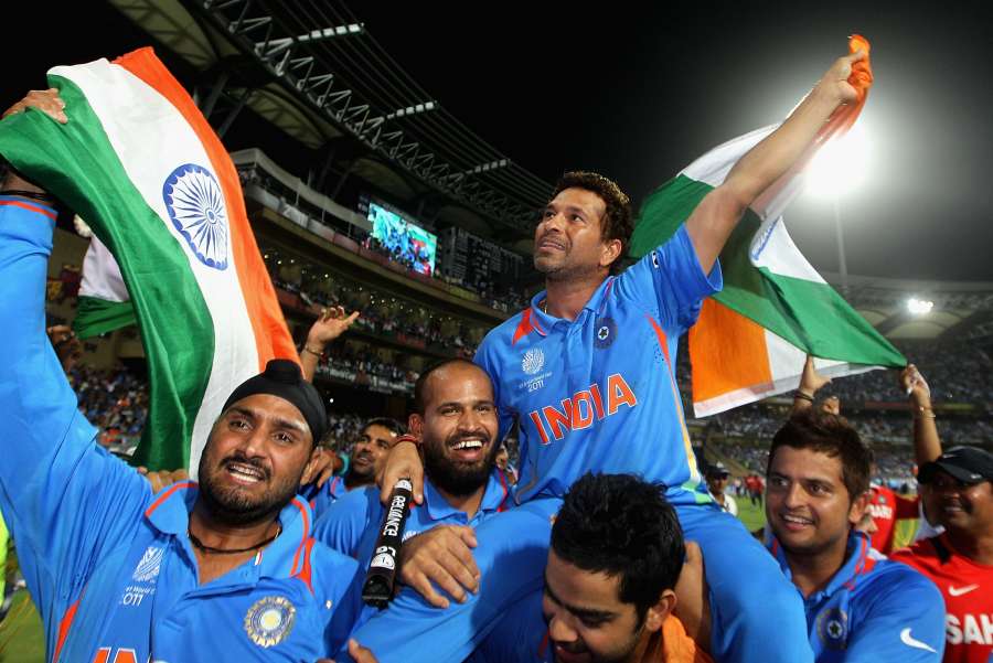 India v Sri Lanka - 2011 ICC World Cup Final by .