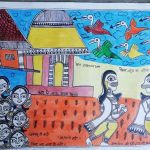 Awareness on COVID-19 through Madhubani paintings. by . 