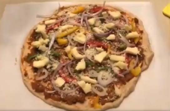 Lockdown diaries: 'Moody chef' Bhumi Pednekar makes a pizza. by .