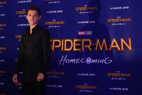 Seoul: Hollywood actor Tom Holland, who stars in the new movie "Spider-Man: Homecoming," poses for a photo during a publicity event in Seoul on July 3, 2017. The movie will be released in South Korea on July 5. (Yonhap/IANS) by .