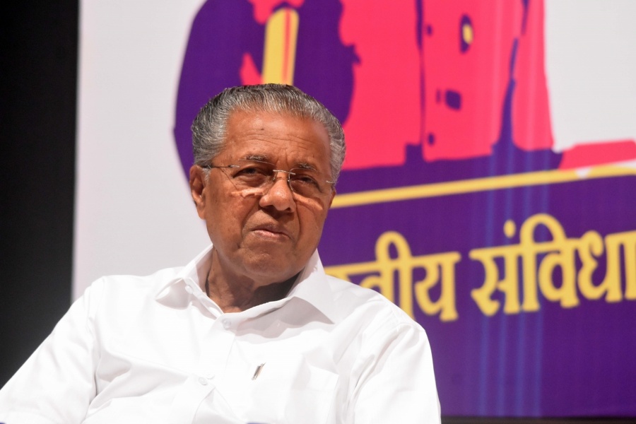 Mumbai: Kerala Chief Minister Pinarayi Vijayan ats 'Mumbai Collective', in Mumbai on Feb 2, 2020. (Photo: IANS) by . 