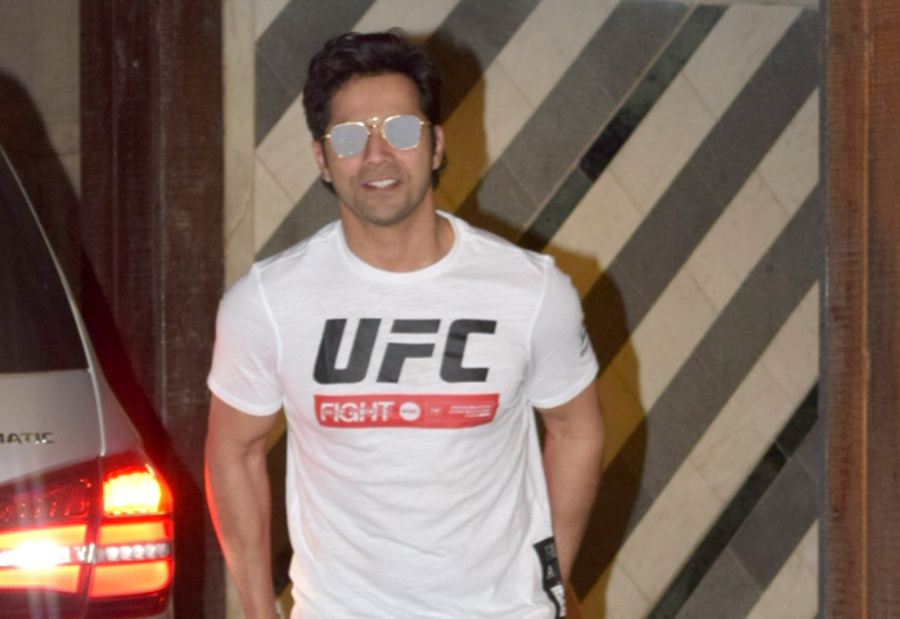 Mumbai: Actor Varun Dhawan seen at a Mumbai gym on Oct 30, 2019. (Photo: IANS) by .