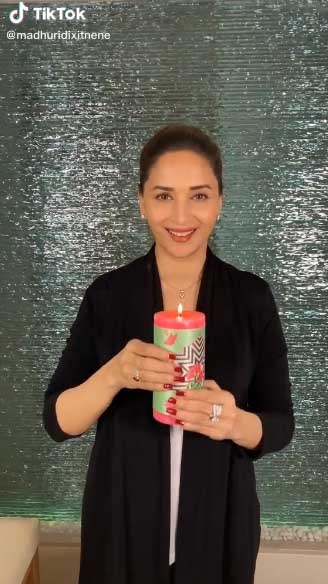 Madhuri Dixit's dance with a candle to spread positivity. by . 