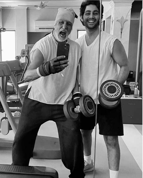Big B sweats it out with grandson Agastya Nanda. by . 