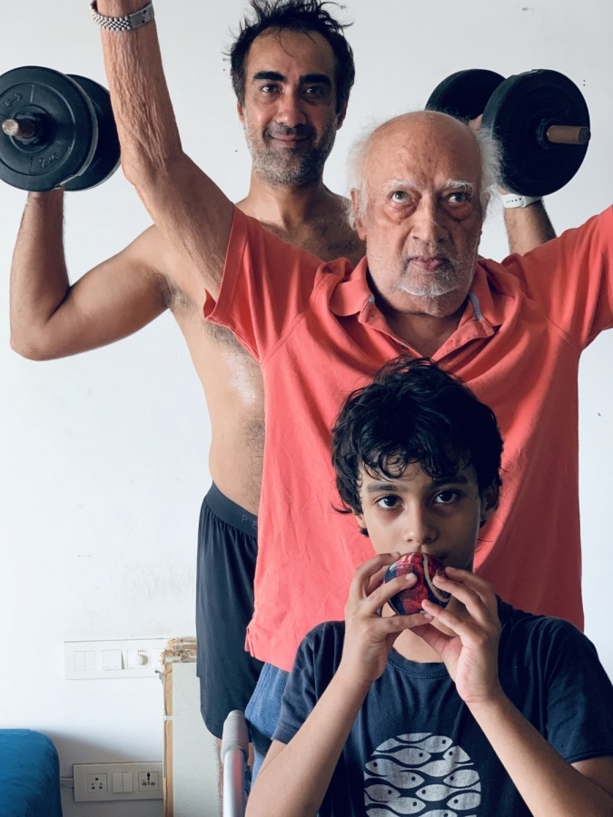Lockdown diaries: Ranvir Shorey's workout tales with father, son. by . 
