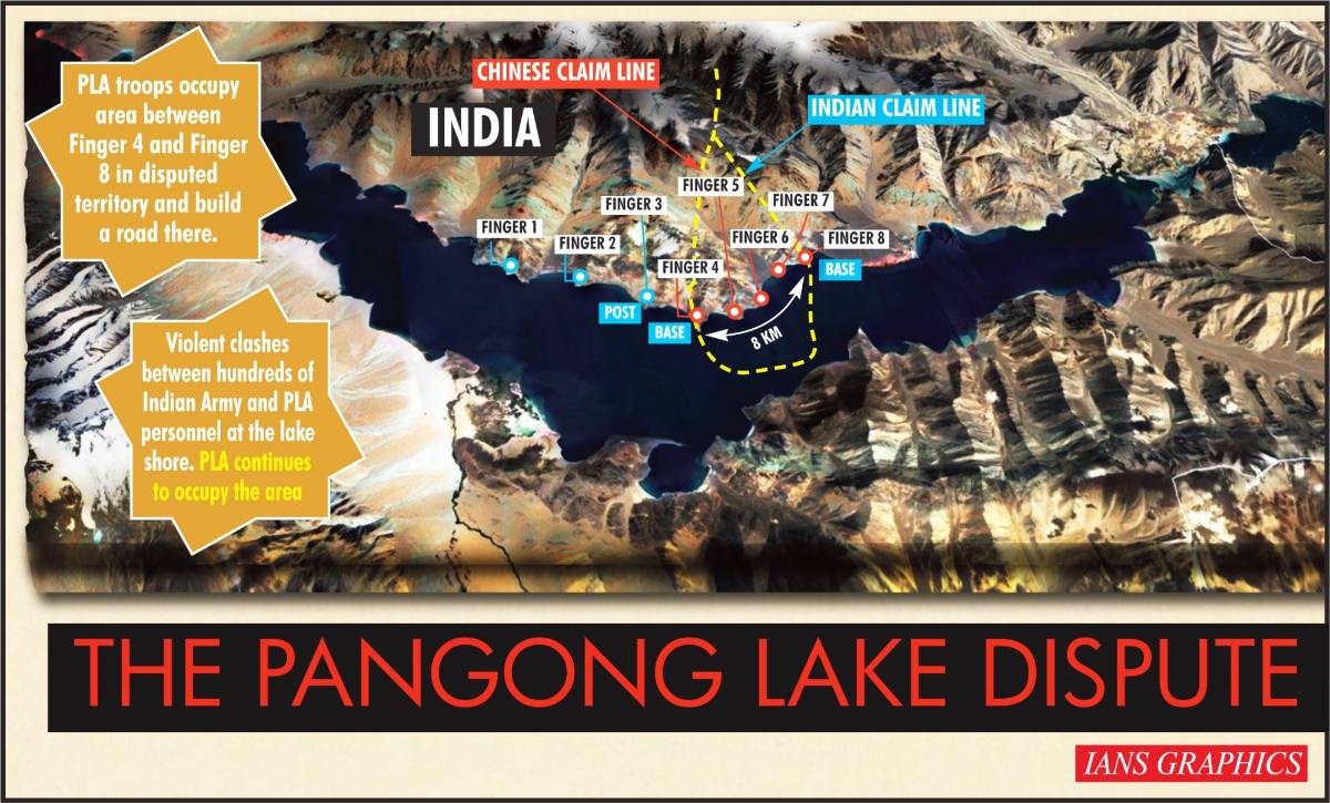 The Pangong Lake dispute. (IANS Infographics) by .