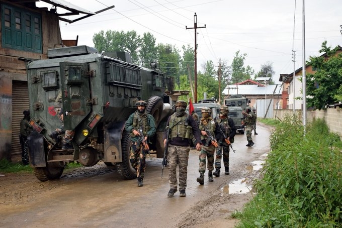 Encounter underway between troops & militants in Kashmir. by . 
