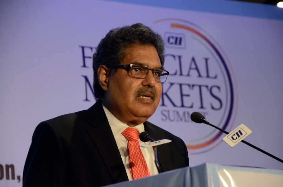 Mumbai: Securities and Exchange Board of India (SEBI) Chairman Ajay Tyagi addresses at Financial Markets Summit in Mumbai, on Dec 7, 2018. (Photo: IANS) by .