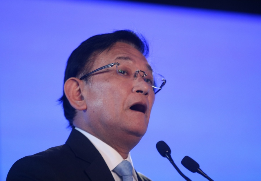 New Delhi: Maruti Suzuki India MD and CEO Kenichi Ayukawa addresses at the launch of Big New WagonR in New Delhi, on Jan 23, 2019. (Photo: IANS) by .