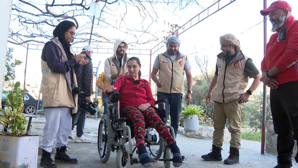 ERC gives electric wheelchairs to quake-hit Syrians