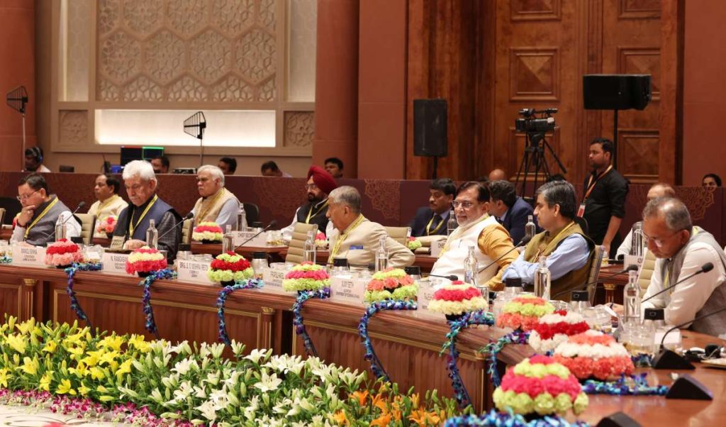 PM chairing the 8th Governing Council Meeting of NITI Aayog, in New Delhi on May 27, 2023.