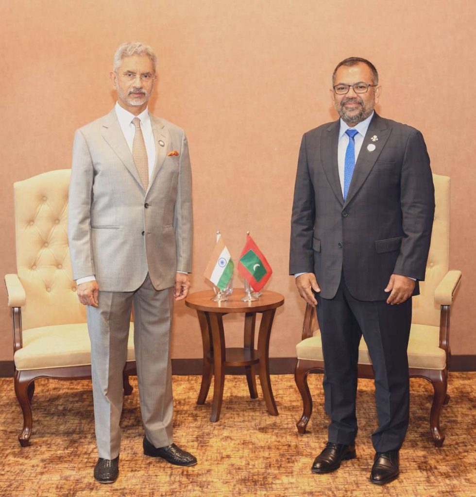 Jaishankar also met Maldivian Foreign Minister Moosa Zameer