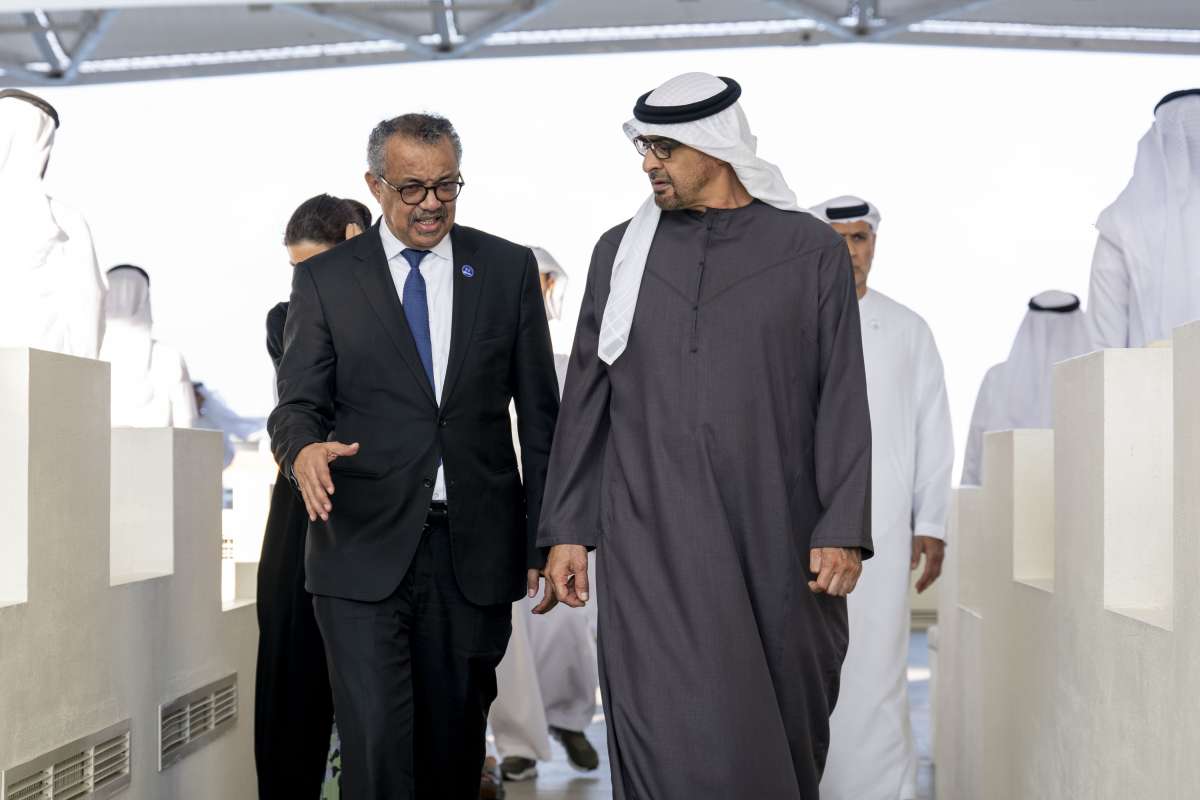 UAE President, WHO Chief Discuss Health Challenges in Gaza