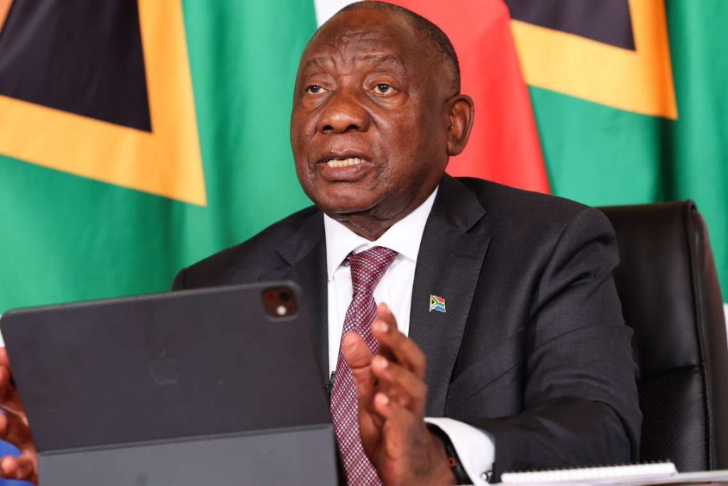 South African President Cyril Ramaphosa