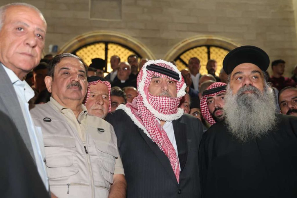 A solidarity stand in front of the Greek Orthodox Church 2
