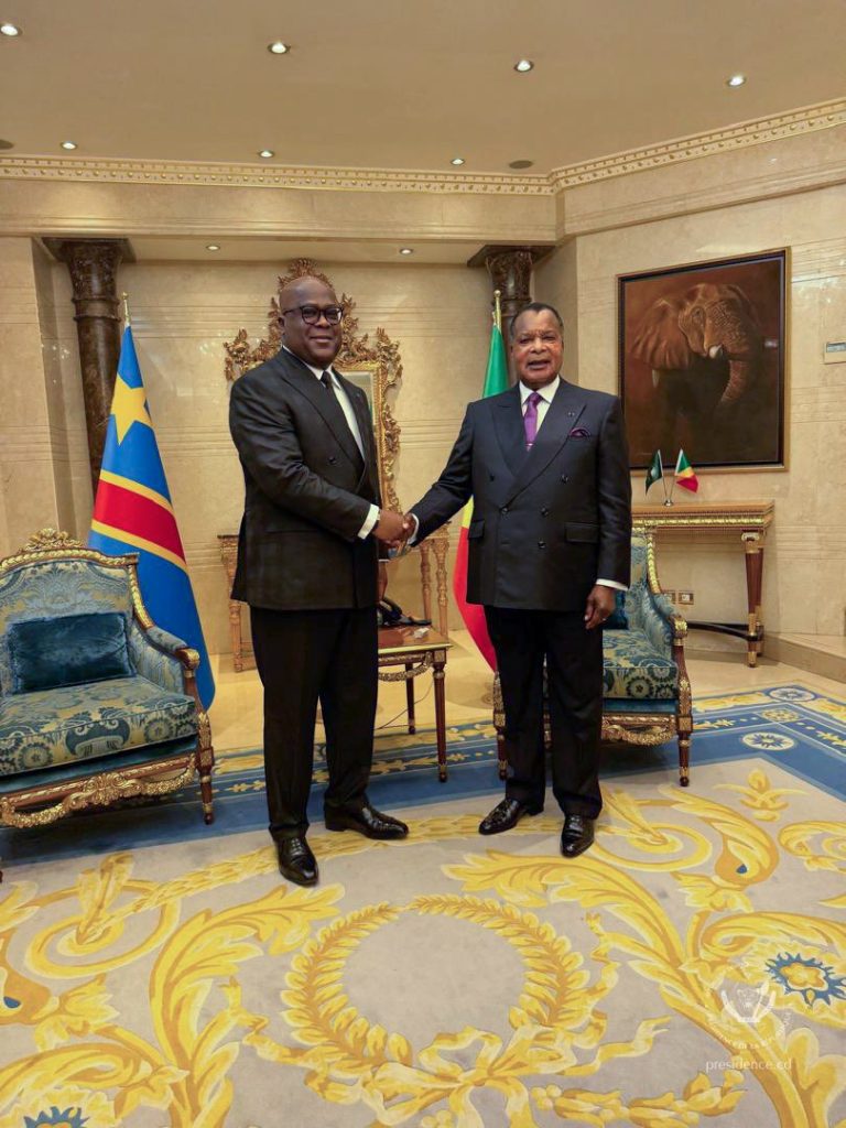 Democratic Republic of the Congo President Félix-Antoine Tshisekedi Tshilombo held talks with Republic of the Congo President Denis Sassou Nguesso