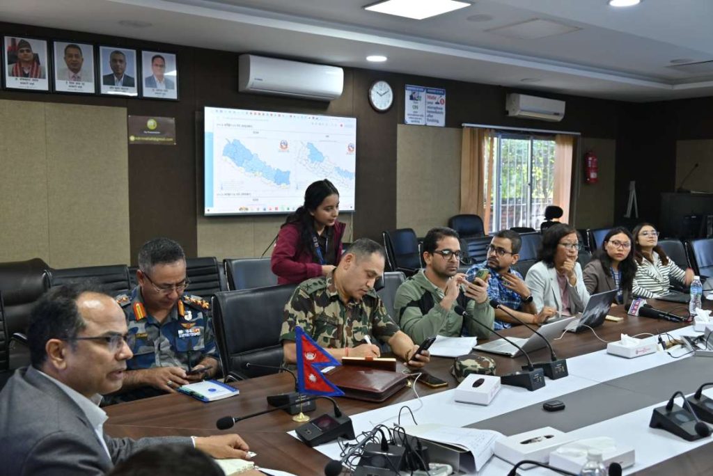 In reference to the flood in Gorkha's Budhi Gandaki, the meeting of the Monsoon Counteraction Command Post, chaired by the Authority's Executive Director Dr. Dharmaraj Upreti,