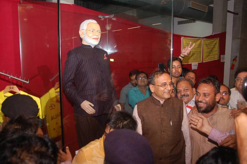 Diamond merchant Lalji Patel, chairman of the Dharmanandan Diamonds Pvt. Ltd who bought Prime Minister Narendra Modi's famous 'name-striped' suit for a staggering Rs.4.31 crore at a charity auction in Surat 