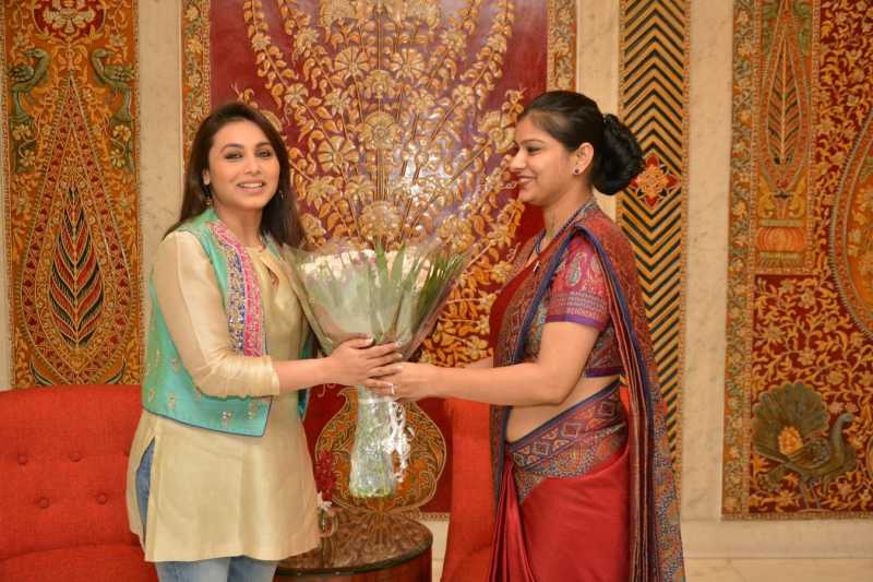 Actress Rani Mukerjee at Taj Mahal Hotel in New Delhi.