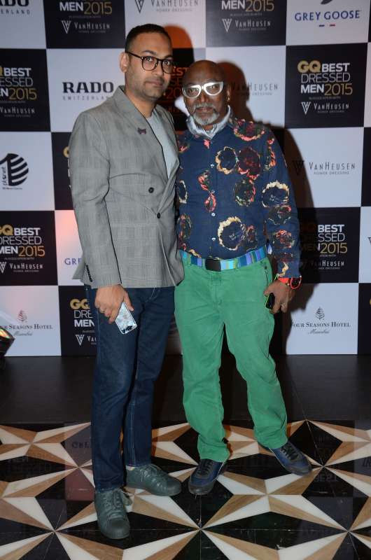 GQ India Editor Che Kurrien with Bose Krishnamachari